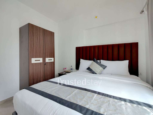 Bedroom of Vasant Blossom Trustedstay Service Apartment in Andheri East